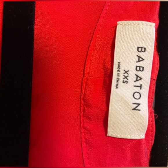 Babaton Red Corbette 100% Silk Romper - Picture 3 of 4